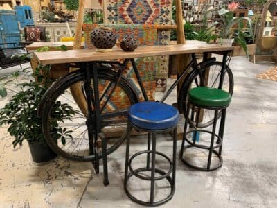bicycle console table