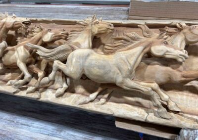 horse carving