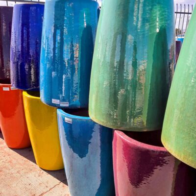 rainbow high gloss pottery